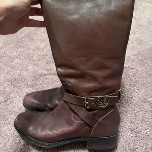 Michael Kors Brown Leather Boots